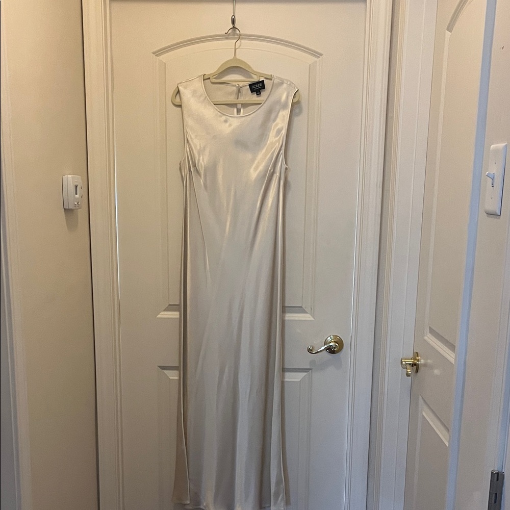 J. Crew Elegant Ivory Maxi Dress